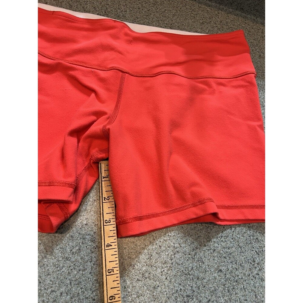 Lululemon Groove Biker Shorts Coral Orange. No Tag 30 Waist - Picture 8 of 8
